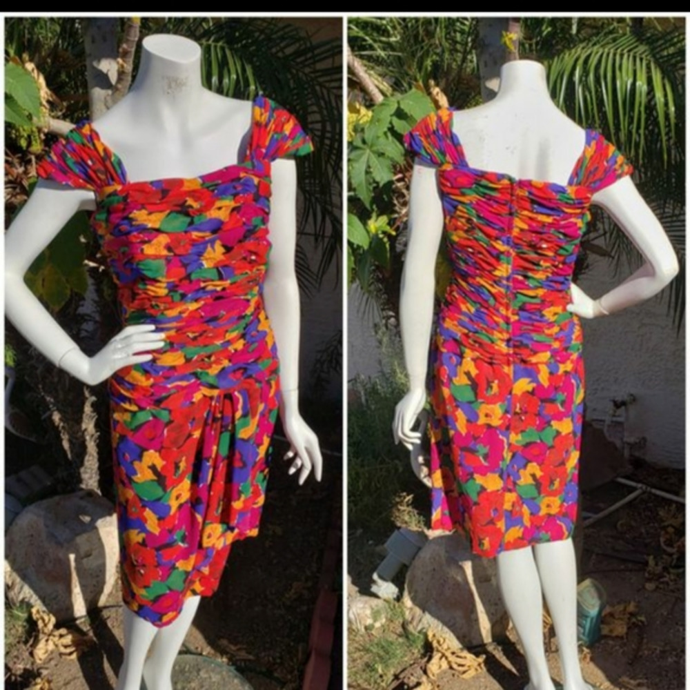 VINTAGE‎ VICTOR ACOSTA GOURGUES DRESS SZ8